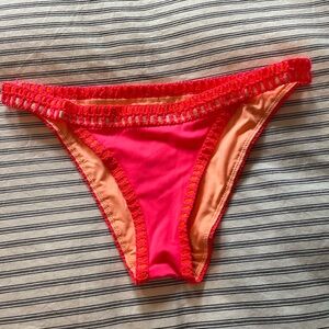 Victoria's Secret Pink and Orange Bikini Bottom